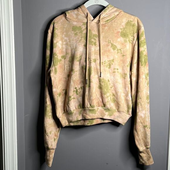 AFRM Pink and Green Tie Dye Hoodie Size Small - Picture 1 of 7